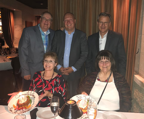 FRS Celebrates the Careers of Francene DePrez with Mark A. Gronke and John Wunderlich.