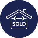 House Roof With Sold Sign
